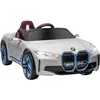 Image de Voiture Ãlectrique Enfant Licence Bmw I4 12v 5km/H Max. Nombreux Effets TÃ©lÃ©commande Blanc