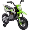 Image de Moto cross électrique dirt bike enfant 12V 2 moteurs 2 vitesses 2,4-5 Km/h musiques vert