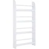 Image de Homcom Bibliothèque Murale 4 Étagères Avec Barres Supports - 59 X 12 X 113 Cm - Mdf Bois Blanc