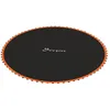 Image de Tapis De Rechange Trampoline Ã 3,7 M Ressorts 14 Cm Outil 72 Crochets En V Inclus Orange Noir
