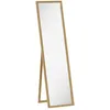 Image de Homcom Miroir sur pied rectangulaire dim. 40L x 47l x 147H cm MDF aspect bois de chêne clair
