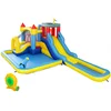 Image de Château gonflable enfant 6 en 1 - toboggan, trampoline, panier basket-ball, piscine, mur, pistolet - nombreux accesoires