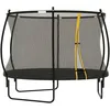 Image de Trampoline De Jardin Ø305 Cm - Couvre-Ressort, Filet De Sécurité Porte Zippée Verrouillable Inclus - Acier Noir