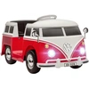 Image de Voiture Électrique Enfant Volkswagen Combi T1 - 2 Moteurs 12v - Lecteur Mp3 Phares Led Klaxon Blanc Rouge