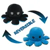 Image de Peluche poulpe réversible double face 20 cm -bleu + noir