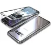 Image de Coque pour Samsung Galaxy S8 PLUS - Coque Magnétique Argent Housse Etui 360 Intégral Full Protection Métal Film Vitre Arriere Ultra Résistant Phonillico®