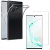 Image de Coque pour Samsung Galaxy NOTE 10 PLUS + Verre Trempe - Protection Silicone Souple Ultra Mince Film Intégral Vitre Protection Ecran [Phonillico®]