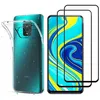Image de Coque pour Xiaomi REDMI NOTE 9S / REDMI NOTE 9 PRO et 2 Verres Trempé Bord Noir - Protection Silicone Souple Film Vitre Protection Ecran Phonillico®