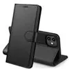 Image de Coque pour iPhone 11 - Portefeuille Noir Rabat Clapet Aimanté Rangement Cartes [Phonillico®]