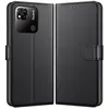 Image de Coque pour Xiaomi REDMI 10A - Portefeuille Noir Rabat Clapet Aimanté Rangement Cartes Phonillico®