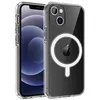 Image de Coque pour iPhone 14 - Silicone Transparent avec Cercle magnétique intégré Phonillico®