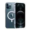 Image de Coque pour iPhone 14 PRO - Silicone Transparent avec Cercle magnétique intégré Phonillico®