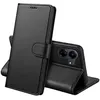Image de Coque pour Xiaomi Poco C65 - Portefeuille Noir Rabat Clapet Aimanté Rangement Cartes Phonillico®