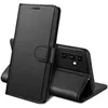 Image de Coque pour Samsung Galaxy A35 5G - Portefeuille Noir Rabat Clapet Aimanté Rangement Cartes Phonillico®