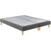 Image de Epeda Sommier 2 X 90 X 200 Bristol Chenille Gris 1820 (180x200)