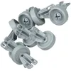 Image de Whirlpool Jeu de 8 roulettes de panier inférieur Lave-vaisselle (481252888112 WHIRLPOOL BAUKNECHT LADEN IGNIS IKEA WHIRLPOOL KITCHENAID RADIOLA MAYTAG BRANDT BSK FAGOR SMEG)