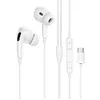 Image de Ecouteurs Filaire Stéreo Blanc avec Micro - Type-C / Little Boutik®