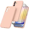 Image de Coque Pour Samsung Galaxy A25 5G Silicone Rose + 2 Verres Trempes Little Boutik©