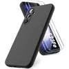Image de Coque Pour Samsung Galaxy S23 FE Silicone Noir + 2 Verres Trempes Little Boutik©