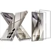 Image de Coque Pour Samsung Galaxy S24 Ultra Silicone Transparente Angles Renforces + 2 Verres Trempes Little Boutik©