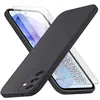 Image de Coque Pour Samsung Galaxy A55 5G Silicone Noir + Verre Trempe Little Boutik©