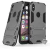 Image de Housse etui coque rigide anti choc pour Apple iPhone X + verre trempe - GRIS - htdmobiles