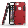 Image de Housse etui coque rigide anti choc pour Apple iPhone 8 + verre trempe - ROUGE - htdmobiles