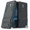 Image de Housse etui coque rigide anti choc pour Nokia 2 + film ecran - NOIR - htdmobiles