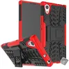 Image de Housse etui coque rigide anti choc pour Sony Xperia XA1 Plus + film ecran - ROUGE - htdmobiles