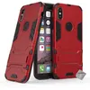 Image de Housse etui coque rigide anti choc pour Apple iPhone XS + verre trempe - ROUGE - htdmobiles