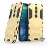 Image de Housse etui coque rigide anti choc pour Nokia 7.1 (2018) + verre trempe - OR - htdmobiles