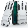 Image de Housse etui coque rigide anti choc pour Nokia 5.1 Plus (2019) + film ecran - ARGENT - htdmobiles