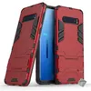Image de Housse etui coque rigide anti choc pour Samsung Galaxy S10 + film ecran - ROUGE - htdmobiles