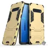 Image de Housse etui coque rigide anti choc pour Samsung Galaxy S10 + film ecran - OR - htdmobiles