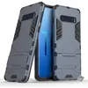 Image de Housse etui coque rigide anti choc pour Samsung Galaxy S10 + verre trempe - BLEU FONCE - htdmobiles