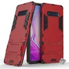 Image de Housse etui coque rigide anti choc pour Samsung Galaxy S10+ Plus + film ecran - ROUGE - htdmobiles