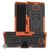 Image de Housse etui coque rigide anti choc pour Sony Xperia 10 Plus + film ecran - ORANGE - htdmobiles