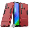 Image de Housse etui coque rigide anti choc pour Huawei P Smart (2020) + verre trempe - ROUGE - htdmobiles