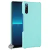 Image de Housse etui coque rigide simili cuir crocodile pour Sony Xperia L4 + verre trempe - BLEU CLAIR - htdmobiles
