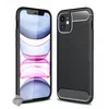 Image de Housse etui coque silicone gel carbone pour Apple iPhone 12 Mini + verre trempe - NOIR - htdmobiles
