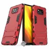 Image de Housse etui coque rigide anti choc pour Xiaomi Poco X3 NFC + film ecran - ROUGE - htdmobiles