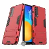 Image de Housse etui coque rigide anti choc pour Huawei P Smart (2021) + film ecran - ROUGE - htdmobiles