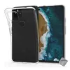 Image de Housse etui coque silicone gel fine Google Pixel 4a 5G + film ecran -TRANSPARENT TPU - htdmobiles