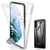 Image de Housse etui coque gel 360 integrale Samsung Galaxy S21 Plus 5G + verre trempe - TRANSPARENT - htdmobiles