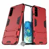 Image de Housse etui coque rigide anti choc pour Samsung Galaxy S21 Plus 5G + verre trempe - ROUGE - htdmobiles