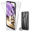 Image de Housse etui coque silicone 360 integrale Samsung Galaxy A32 5G + verre trempe - TRANSPARENT - htdmobiles
