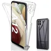 Image de Housse etui coque silicone 360 integrale Samsung Galaxy A12 / M12 + film ecran - TRANSPARENT - htdmobiles