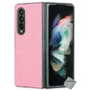 Image de Housse etui coque rigide simili cuir crocodile pour Samsung Galaxy Z Fold 3 5G - ROSE - htdmobiles