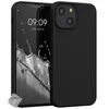 Image de Housse etui coque silicone gel fine Apple iPhone 13 Mini + film ecran - NOIR - htdmobiles