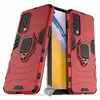 Image de Housse etui coque rigide anti choc pour OnePlus Nord 2 5G + verre trempe - ROUGE - htdmobiles